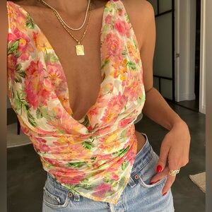 Floral Sleeveless Top